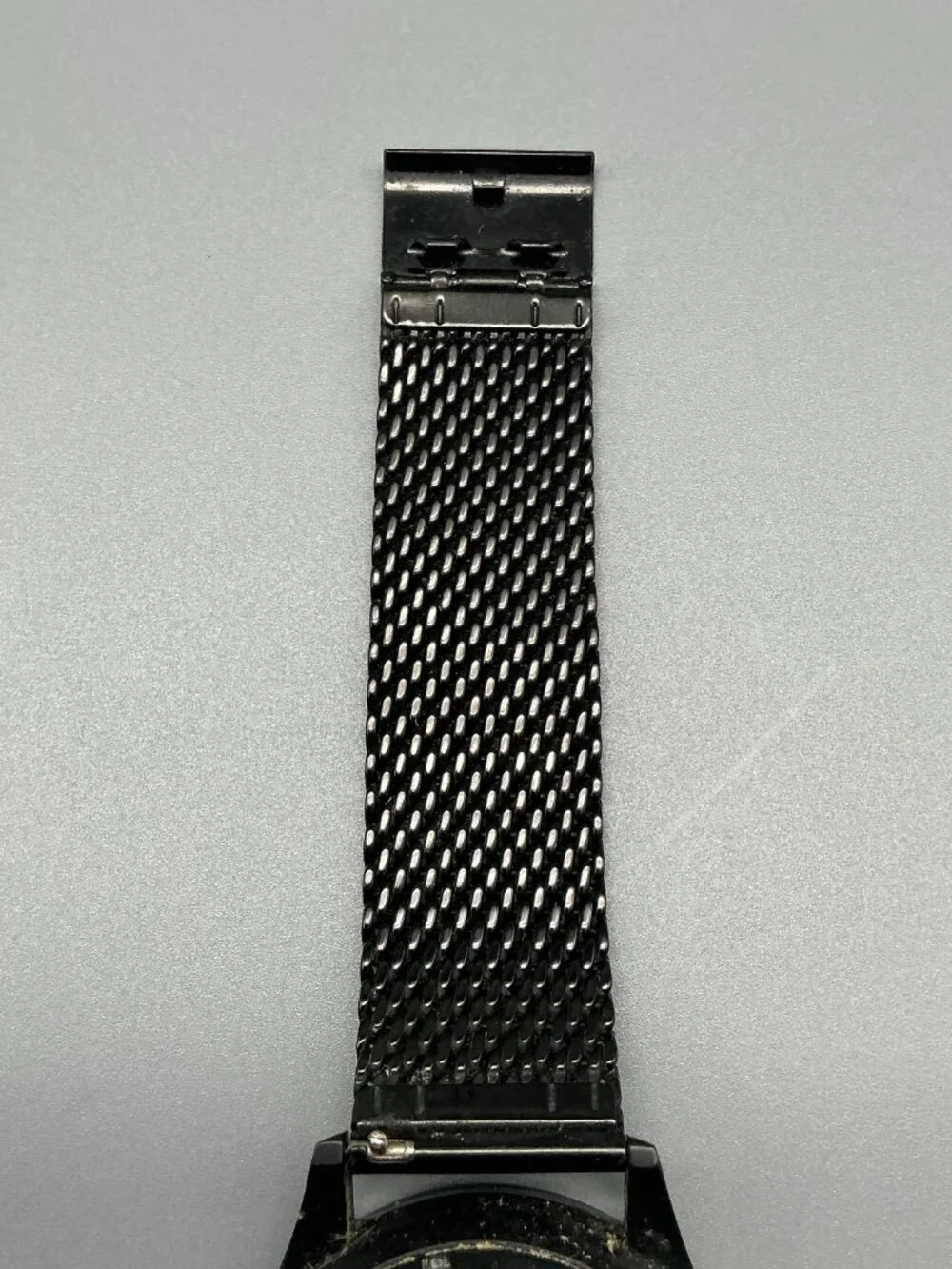 MVMT Voyager Black Rose Watch Men 42mm Dual Time Zone Mesh Band New Battery